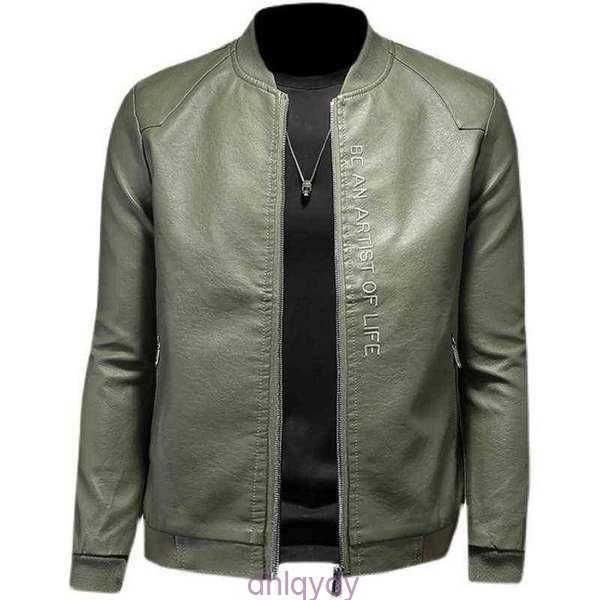 

men's winter autumn baseball and collar slim short handsome motorcycle leather jacket / boutique leather jacket green pu coat t 60jd, Black;brown