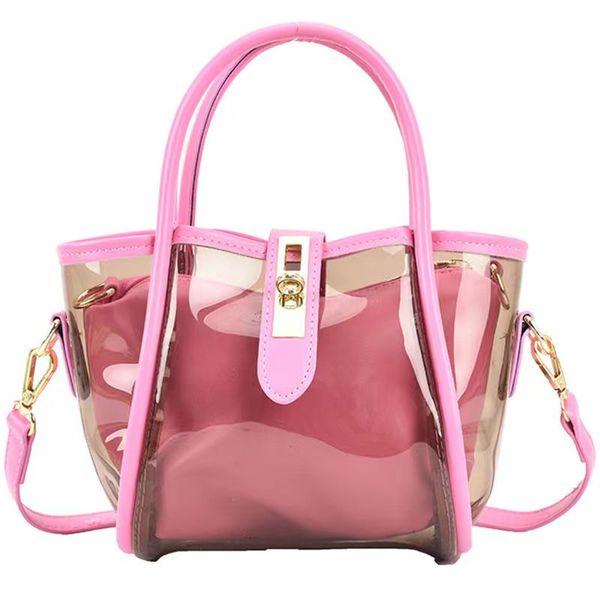 

fresh designer jelly bag, new versatile stylish transparent cross-body bag