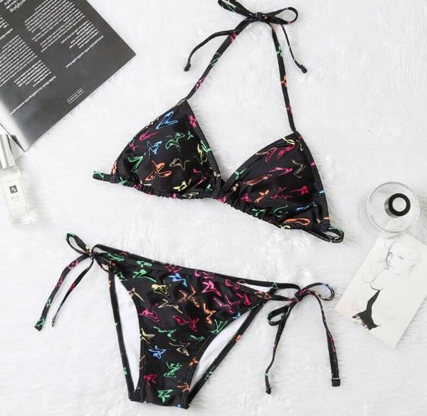 

classical pink designer bikini womens swimwear backless luxury bikinis swimsuit, White;black