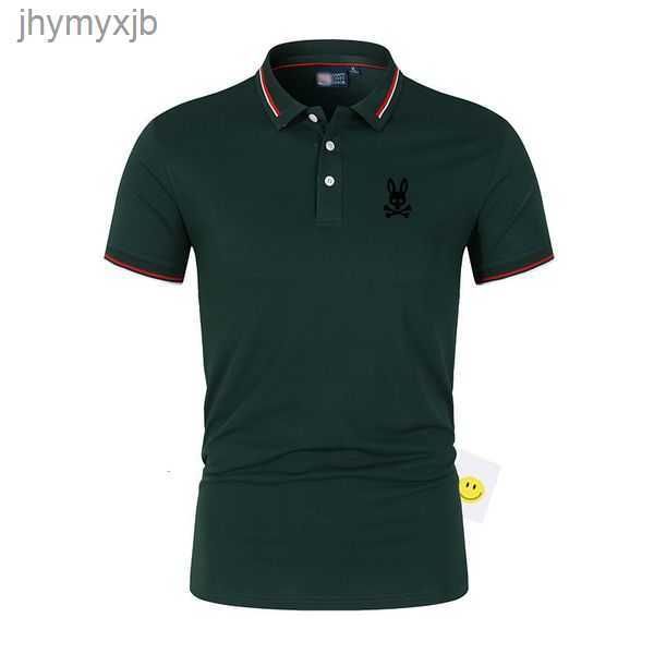 

men's tshirts 2023 summer men polo shirt printed skull bunny fashion lapel breathable casual tees short sleeve hip hop polos shirts 23, White;black