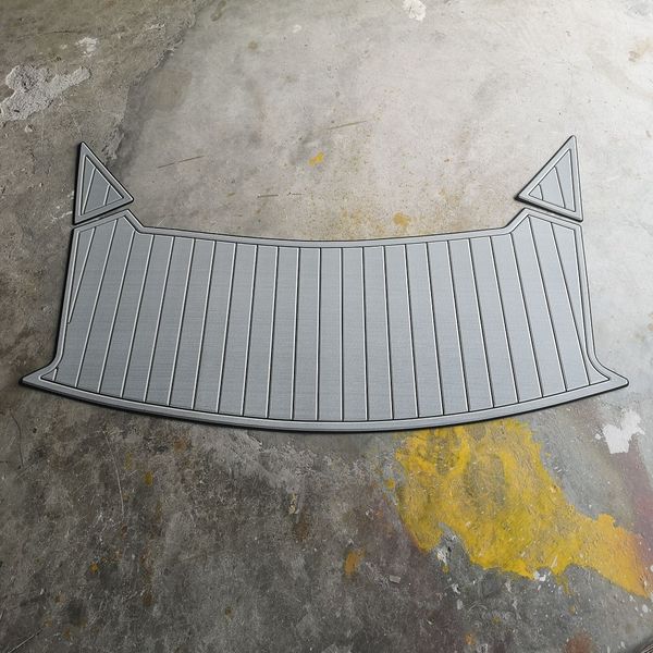 

2011 re-gal 2100 swim platform step pad boat eva foam faux teak deck floor mat