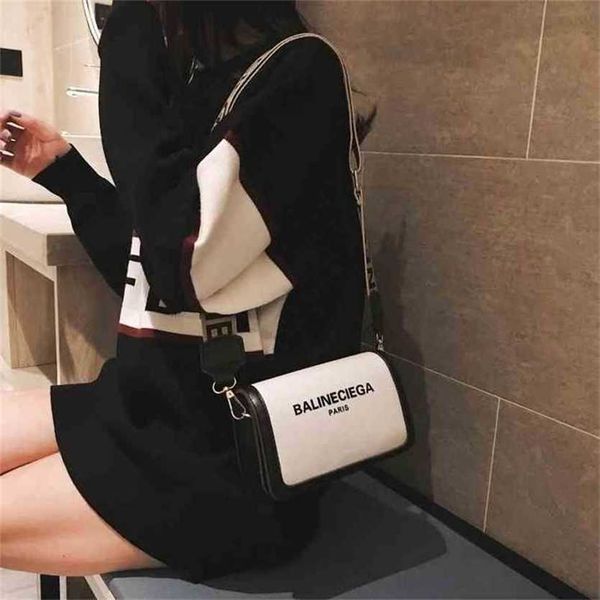 

designer bag ins super fire women's autumn winter tide korean canvas small square bag versatile broadband single shoulder messenger bag