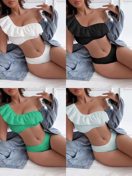 

split 2023 new ruffle split swimsuit bikini