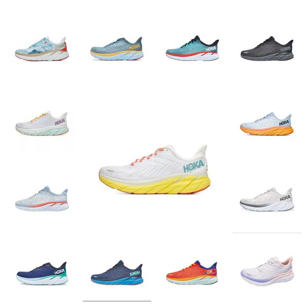 

hoka bondi 8 outdoor shoes hokas one one clifton 8 black white shock absorbing road carbon x2 men women running sneakers climbing runner tra