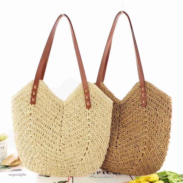 

bottegas bag point venetas new hand woven bag fashion one shoulder women's straw paper rope holiday beach shoulder back with logo 161p