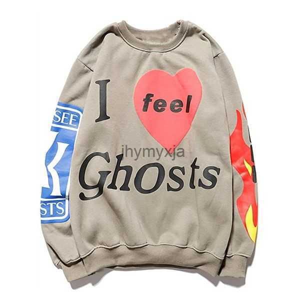 

mens designer hoodie lucky me i see ghost hoodies high fashion sweatshirt long sleeve hip hop street style pullover 15 dcx4, Black