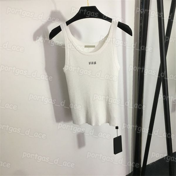 

letters women t shirt designer knit tank sling knits, Black
