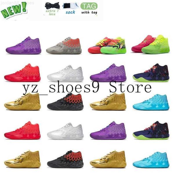 

wholesale lamelo ball 1 mb.01 basketball shoes sneaker silver blast buzz city lo ufo not from here queen city rick and morty rock ridge mens, Black