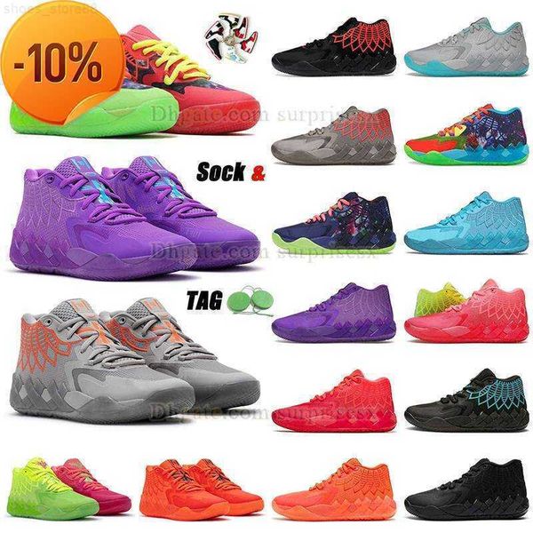 

2023 authentic og lamelo ball mb.01 2023 pumps men rick and morty melo lamelos balls mb1 mb01 outdoor platform shoe sneakers trainers 1th., Black