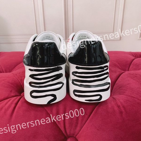 

luxury casual shoes women designer travel leather lace-up sneaker fashion lady flat running trainers woman shoe platform men sneakers, Black