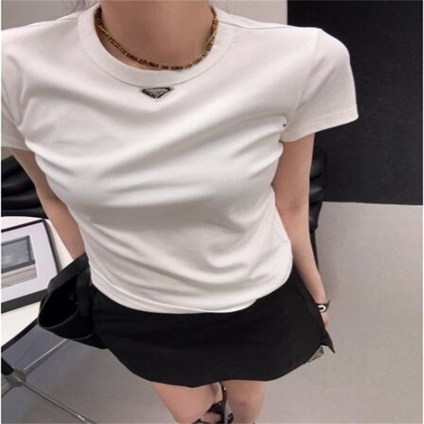 

womens t shirts designers letter frame printed fashion women t-shirt cotton casual tees short sleeve luxurys clothing tshirts, White