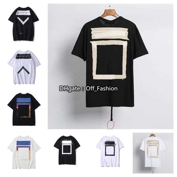 

summer t shirt mens womens designersoff t-shirts loose tees man casual shirt luxurys clothing streetwear shorts sleeve polos tshirts offs b, White;black