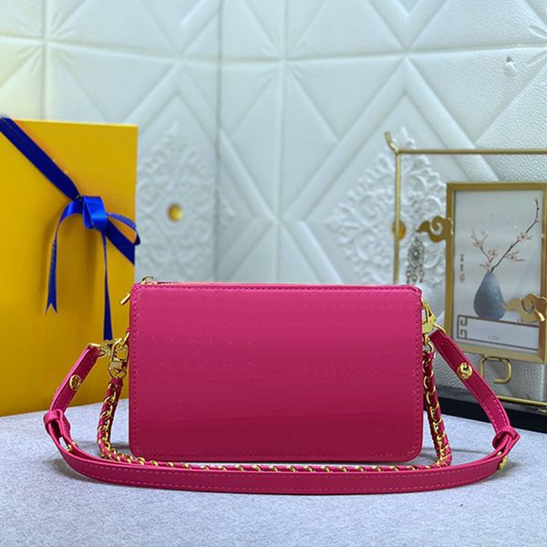 

chain wallets crossbody bag zipper handbags fashion embossed letter women shoulder bags canvas leather clutch purse cell phone pocket remova