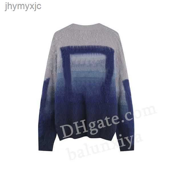 

mens designer sweaters splice tie dye pattern classic design trend thickened knitwear streetwear knits fashion winter sweater hoodies stripe, White;black