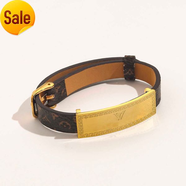 

new style fashion bracelets women bangle designer jewelry faux leather 18k gold bracelet womens wedding gifts zg1489, Black