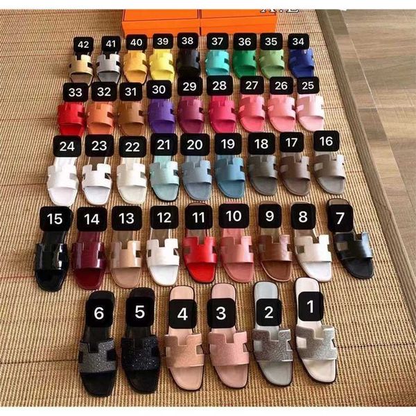 

h letter designer women slippers genuine leather sandals summer flat flip flops crocodile skin slides ladies beach sandal luxury party weddi, Black