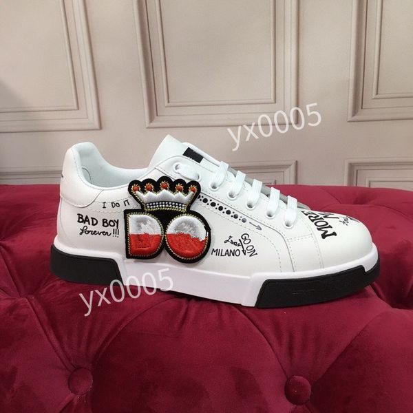 

2023new fashion designer sneaker casual shoes trainers dress shoes men women leather breathable open for change outdoor sports sneakers, Black