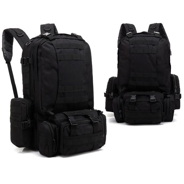 

external frame packs tactical backpack military waterproof backpacks 4 in 1 molle sport bag outdoor trekking fishing hiking camping 3d rucks