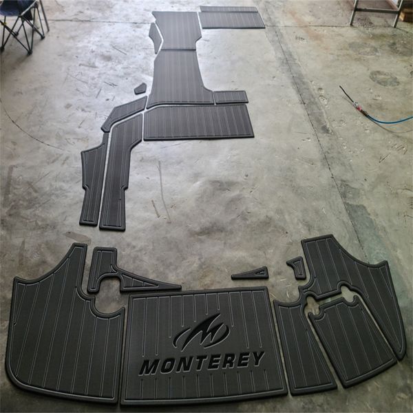 

2012 monterey 295 swim platform cockpit pad boat eva foam teak deck floor mat