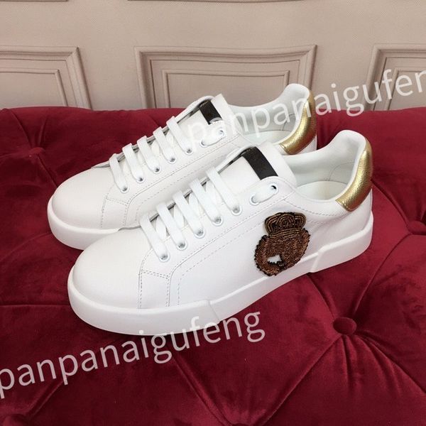

2023 new luxurys designer casual shoes calf leather sneaker fashion lady white flat platform runners trainers for mens shoes sneakers, Black