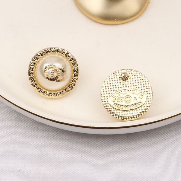 

18k gold plated designers brand earrings flower brand designer letter ear stud women crystal pearl geometric earring for wedding party jewer, Golden;silver