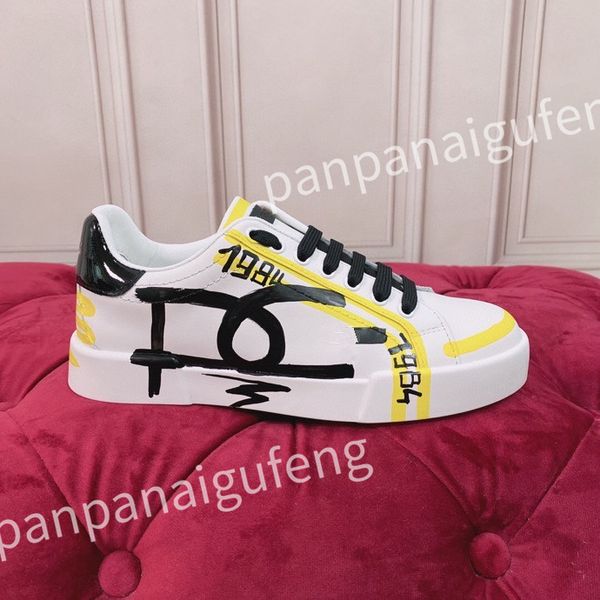 

designer casual shoes calf leather sneaker fashion lady white flat platform runners trainers for mens shoes sneakers, Black