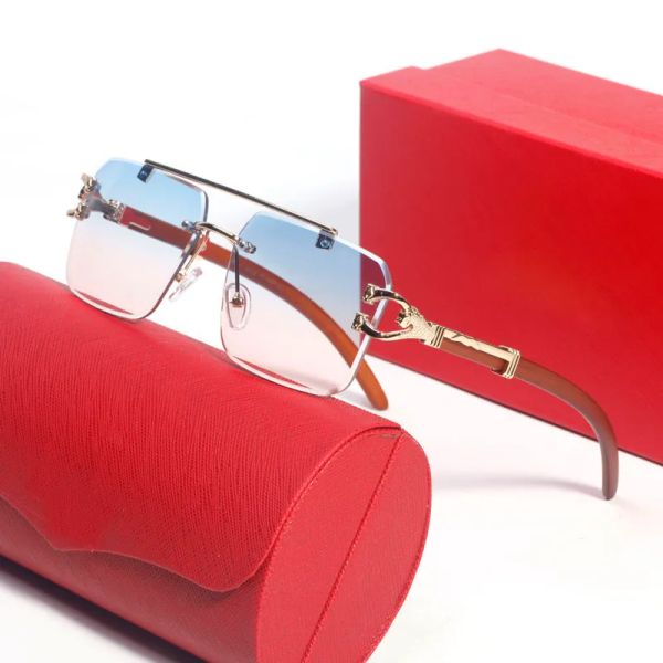 

women designer sunglasses fashion eyewear wood eyeglasses goggle outdoor beach luxury carti glasses for man woman mix color anti-ultraviolet, White;black