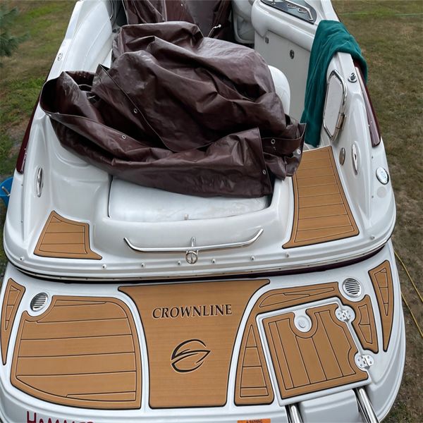 

2002 crownline lpx limited cockpit boat eva foam faux teak deck floor pad mat