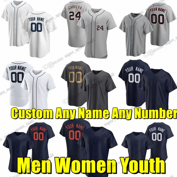

miguel cabrera javier baez custom baseball jerseys jonathan schoop spencer torkelson matt vierling eric haase akil baddoo jake rogers tyler, Blue;black