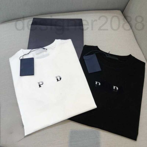 

men's t-shirts designer summer men short sleeved tee designer t shirt men women plus size clothing round neck t- gradient letter t pull, White;black