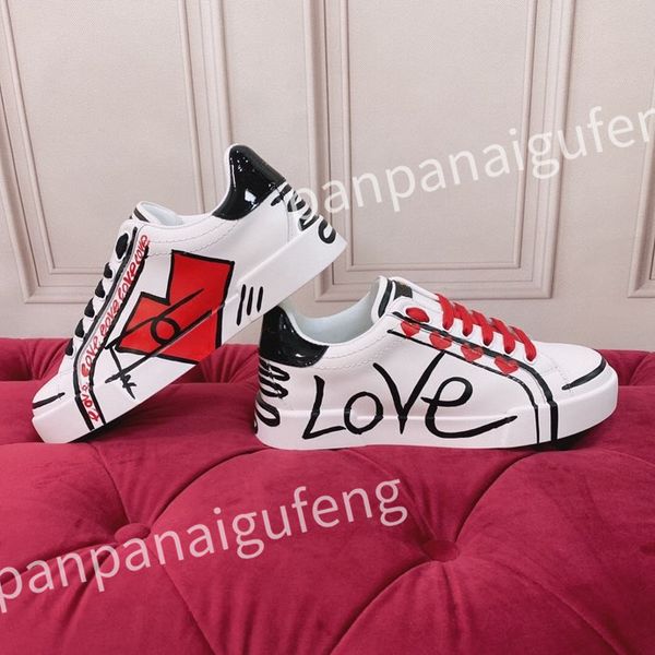 

new luxury designer casual shoes calf leather sneaker fashion lady white flat platform runners trainers for mens shoes sneakers, Black