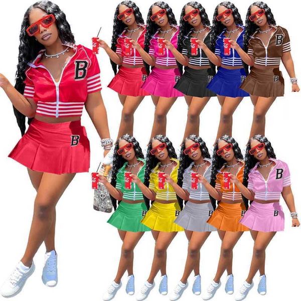 

wholesale womens designer tracksuits baseball two piece outfits cropped letterman varsity jacket women sweatsuit set lady jogging suits, Gray
