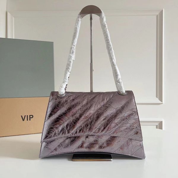 

designer fashion bags for women crush hourglass chain bag calfskin leather shoulder bags one shoulder messenger bag stylish letter hardware