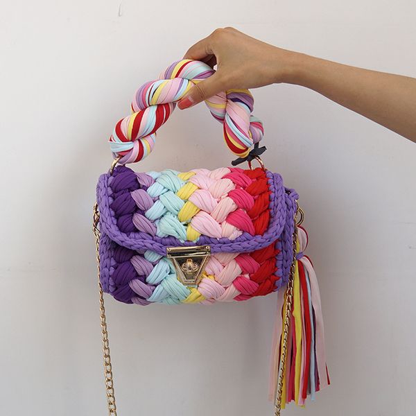 

evening bags tas set garis kain buatan tangan oleh mode wanita bahu tunggal 230428
