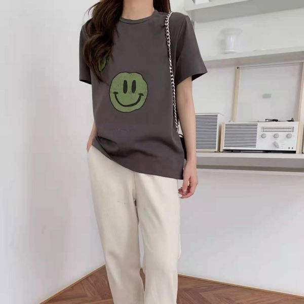 

t-shirt 100% cotton summer new comfortable round neck short sleeve letter printing casual allmatch tshirt, White