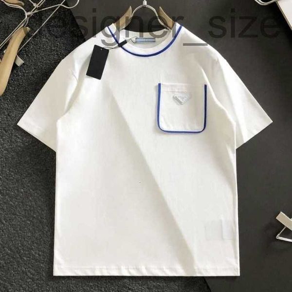 

men's t-shirts designer men's high-end summer new trend, round neck, short sleeved t-shirt, trendy men's half sleeved counte, White;black