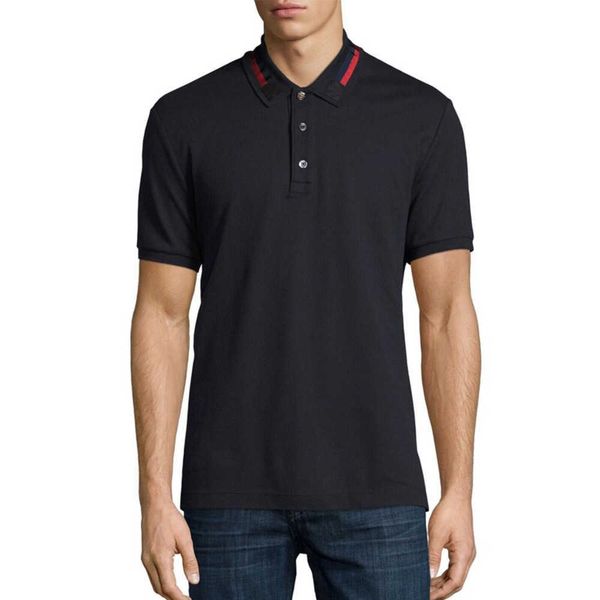 

men's t-shirts men lapel t-shirt short sleeve ladies letter printed fashion casual wear with g, White;black