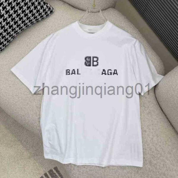 

designer balancigas t shirt vintage fashion classic print mans and womens lovers cotton large loose round neck summer bb balenciga tee ggxc, White;black
