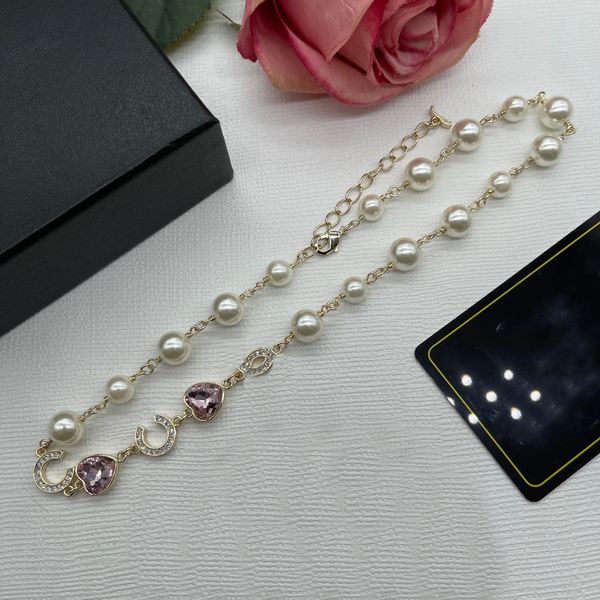 

luxury designer c pendant necklaces gold necklace letter ccity fashion women jewelry metal crystal pearl cjeweler woman gift shjy67ww, Silver