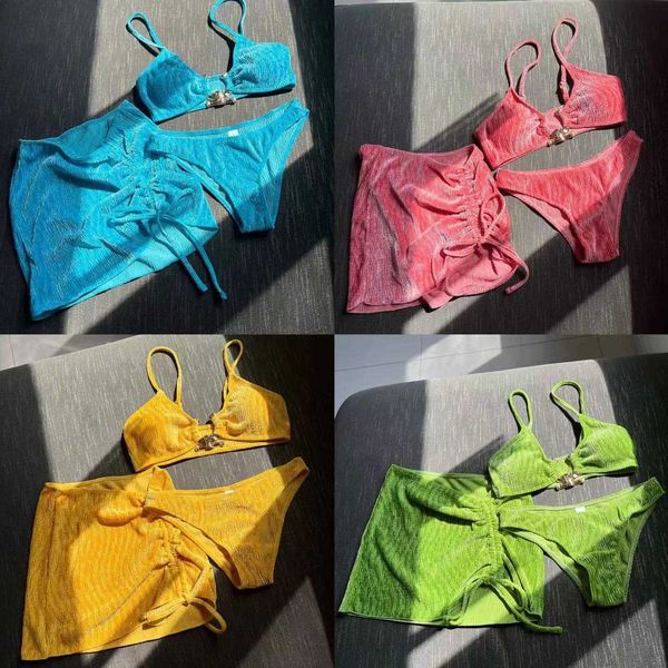

summer 2023 new little fresh ins style three piece swimwear bikini
