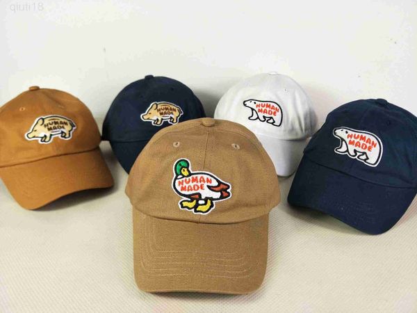 

ball caps 2023 spot fashion baseball cap day tide cotton polar bear duck pig embroidery sports duck cap son one piece for men and womenn y23, Blue;gray