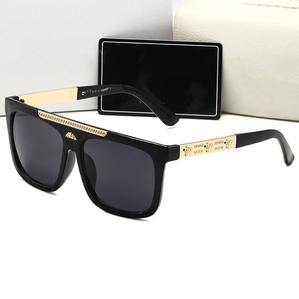 

luxury designer sunglasses for men and women summer style sunglasses anti-ultraviolet retro square frame fashion eyeglasses come with sungla, White;black