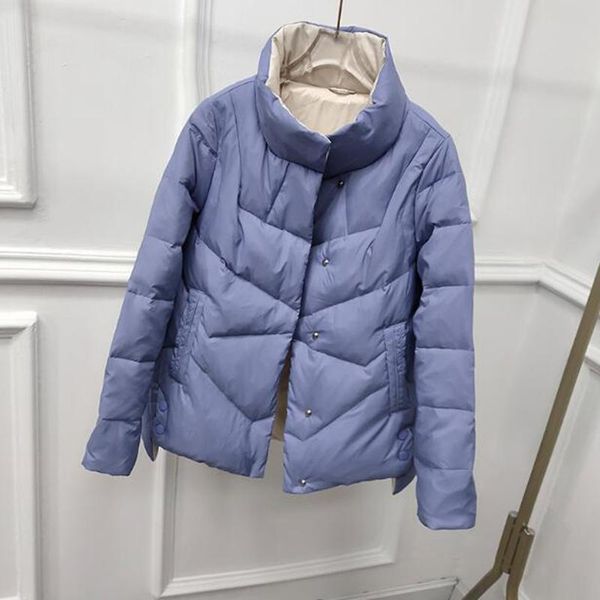 

parkas sedutmo winter oversize duck down coat women short casual warm jackets autumn fashion pocket puffer jacket basic parkas ed1259, Black