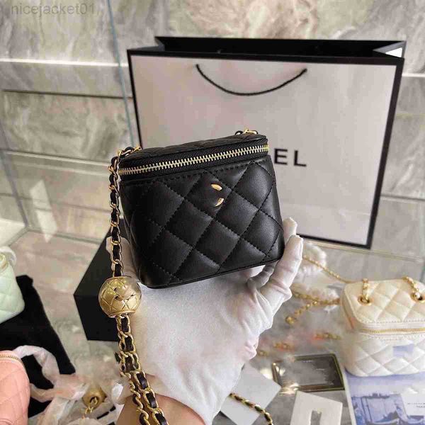 

designer channel ba lingge chain bag summer new small box golden ball bag foreign style one shoulder crossbody chain