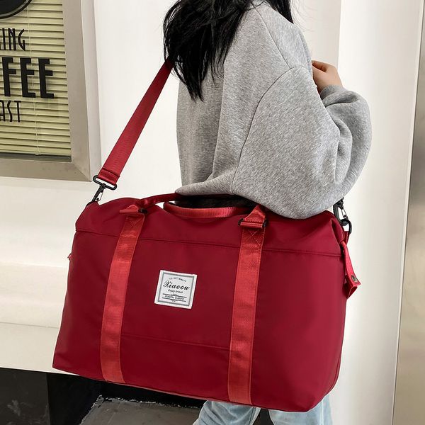 

external frame packs fashion sports tote large capacity weekender carry bag waterproof with adjustable shoulder strap casual zipper for trav