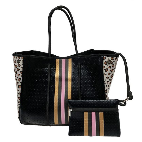 

selling perforated neoprene bag beach bag tote handbag bags for women