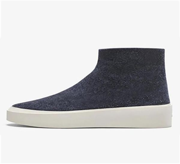 

men snow boot slip on winter footwear soft suede leather ankle boots man flat casual shoes122220d502019786, Black