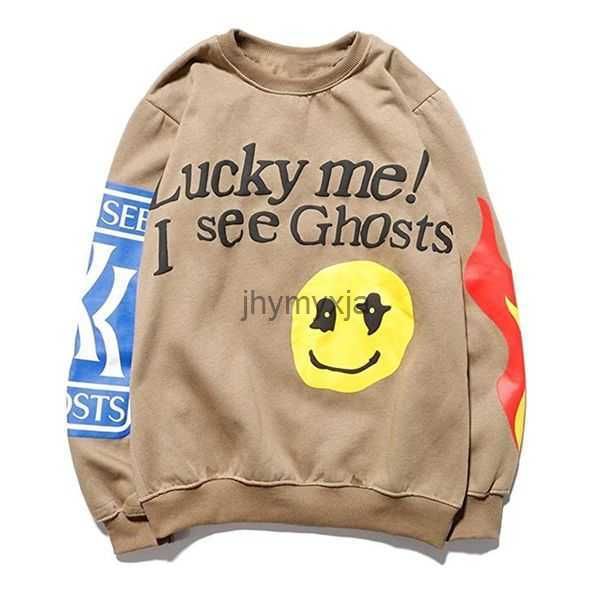 

mens designer hoodie lucky me i see ghost hoodies high fashion sweatshirt long sleeve hip hop street style pullover 13 3d0j, Black