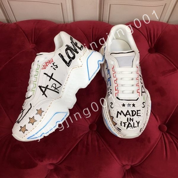 

2023 luxury casual shoes women travel leather sneaker fashion lady flat designer running trainers letters woman shoe platform men gym sneake, Black