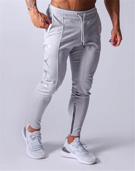 

pants dropshipping men's athletic running jogger pants gym workout tapered track pants casual training sweatpants with zipper pockets, Black